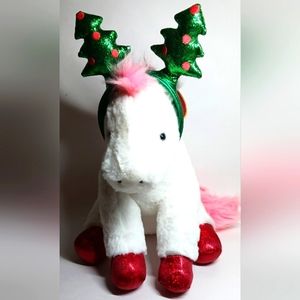 FAO Schwarz Pony with Tree Headband 12" Stuffed Animal